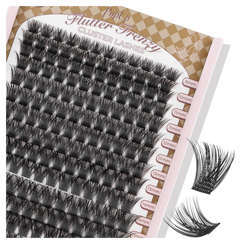 Popup cluster lashes 168pcs pack for versatile looks