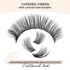 PopUp Lash Clusters offer 10–16 mm lengths for versatile looks.
