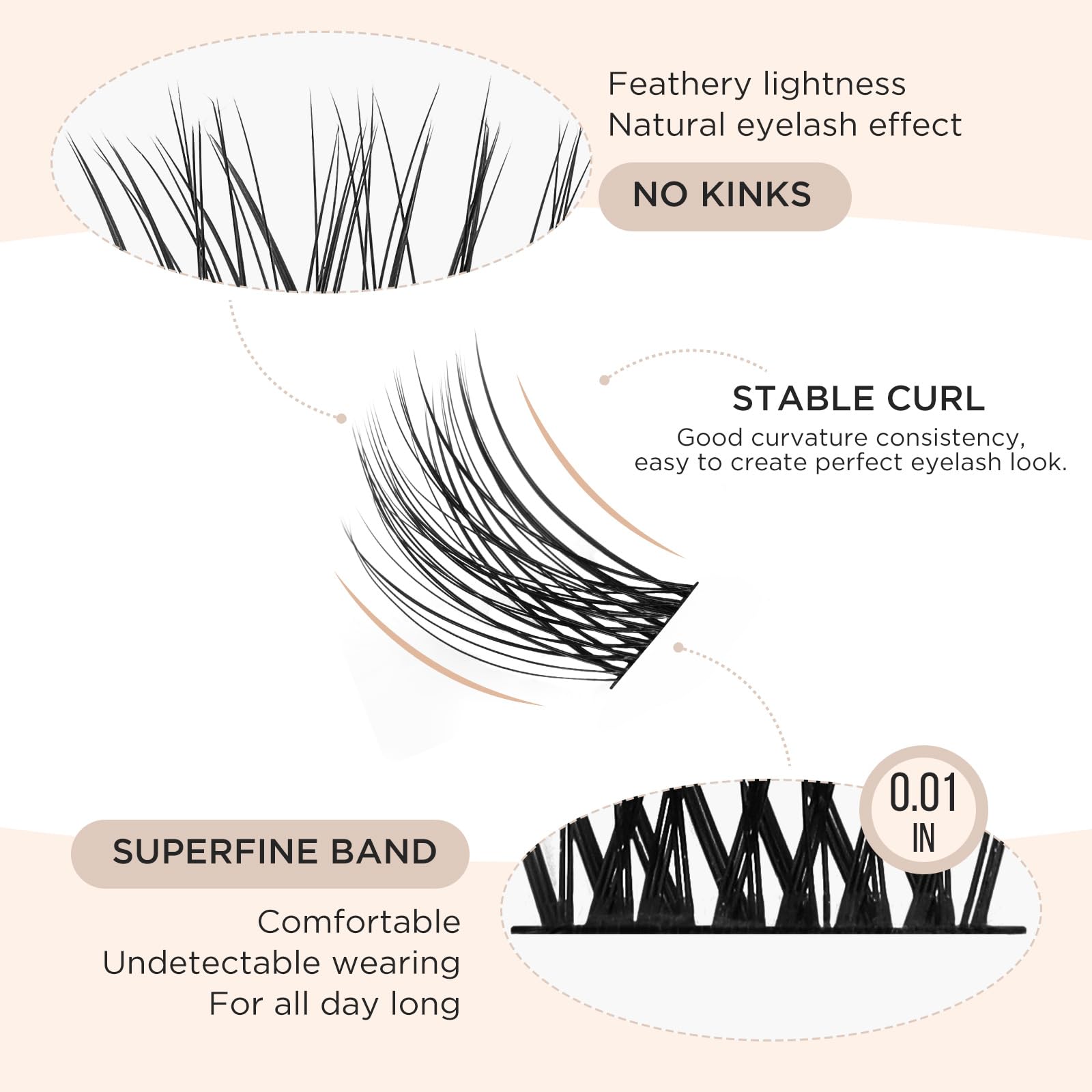 PopUp premium fibers create soft, velvet-like clusters for all-day wear.