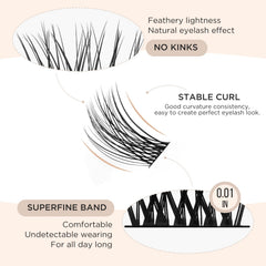 PopUp premium fibers create soft, velvet-like clusters for all-day wear.
