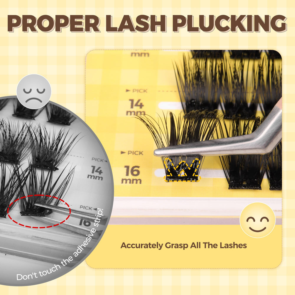 PopUp lash tweezer included for precise, easy placement