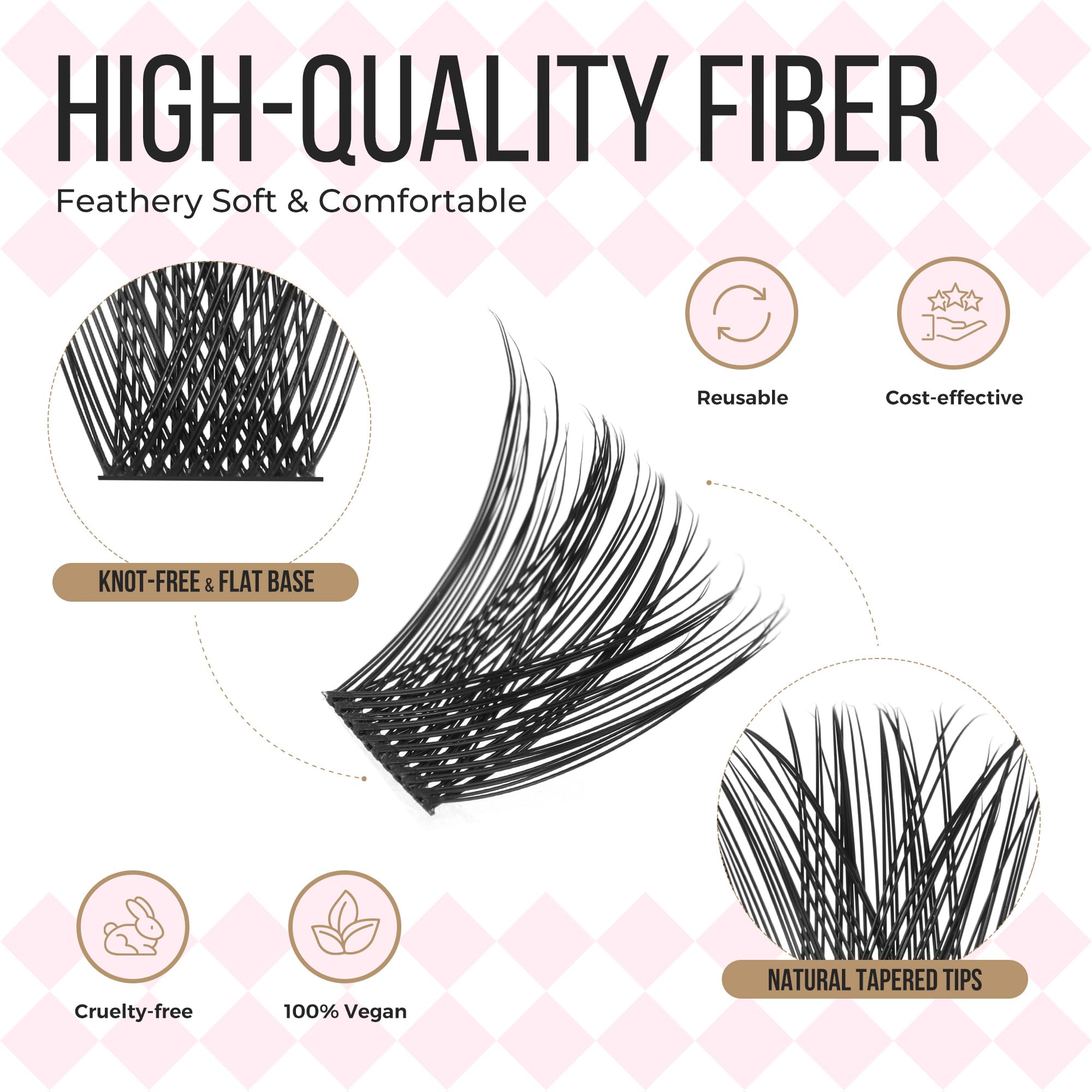 Popup soft synthetic fibers feel lightweight and comfortable