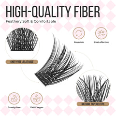 Popup soft synthetic fibers feel lightweight and comfortable