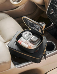 Popvibe compact size 5x4.7x2 inches fits daily essentials in a purse.