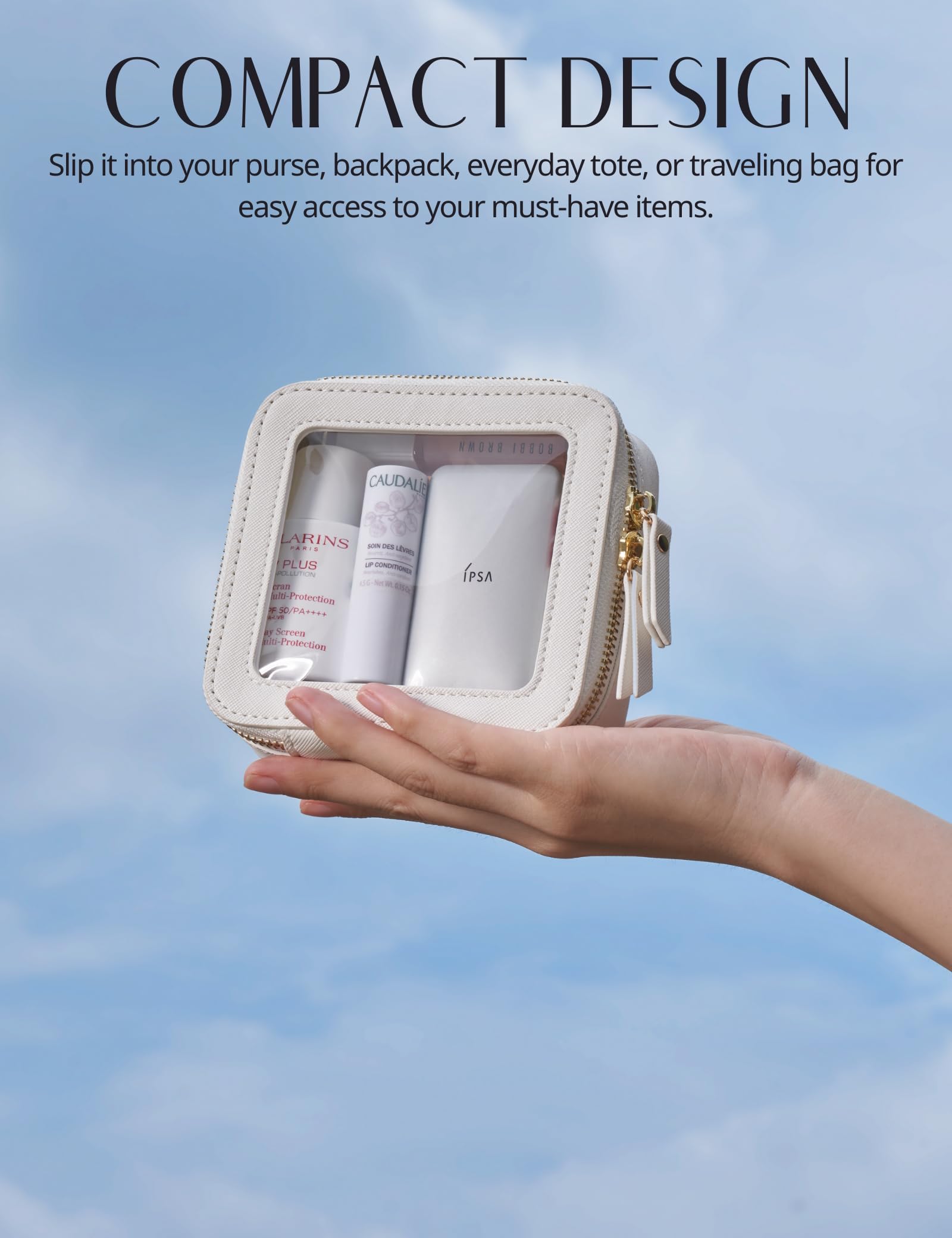 Popvibe waterproof material protects cosmetics from spills