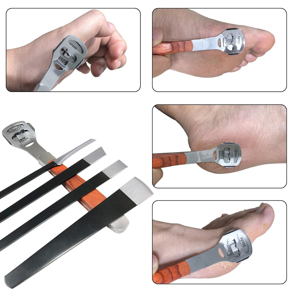 POQOD pedicure knife set offers versatile tools for shaping and smoothing
