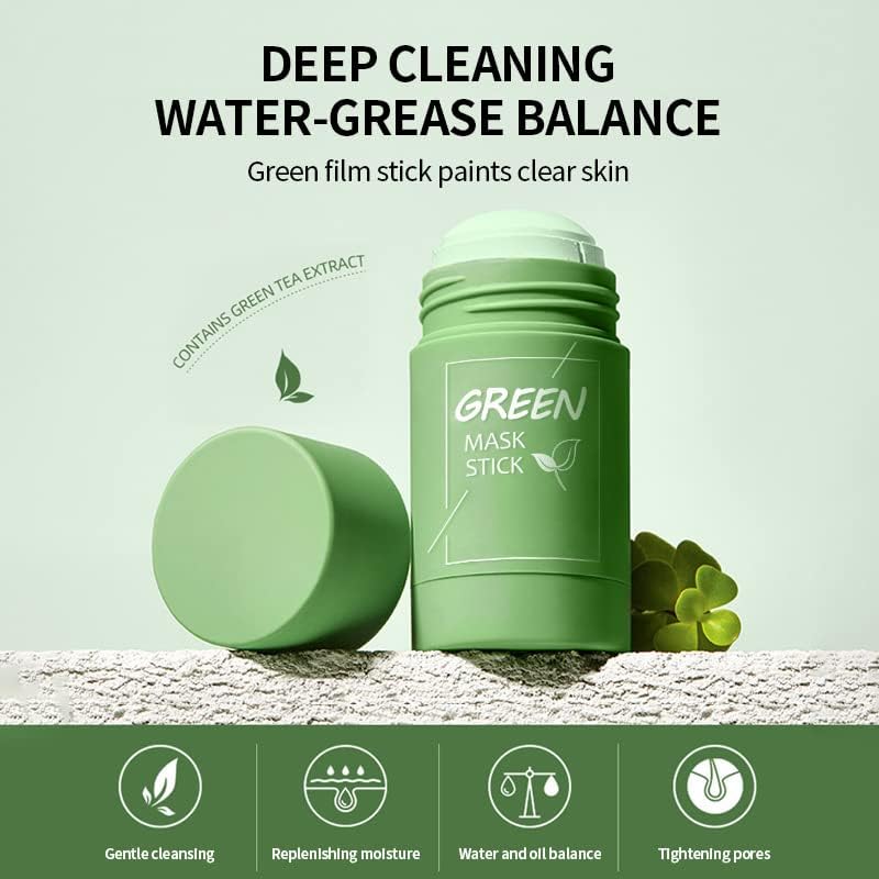 Porcolle Green Tea Mask Stick for reducing dullness and brightening skin