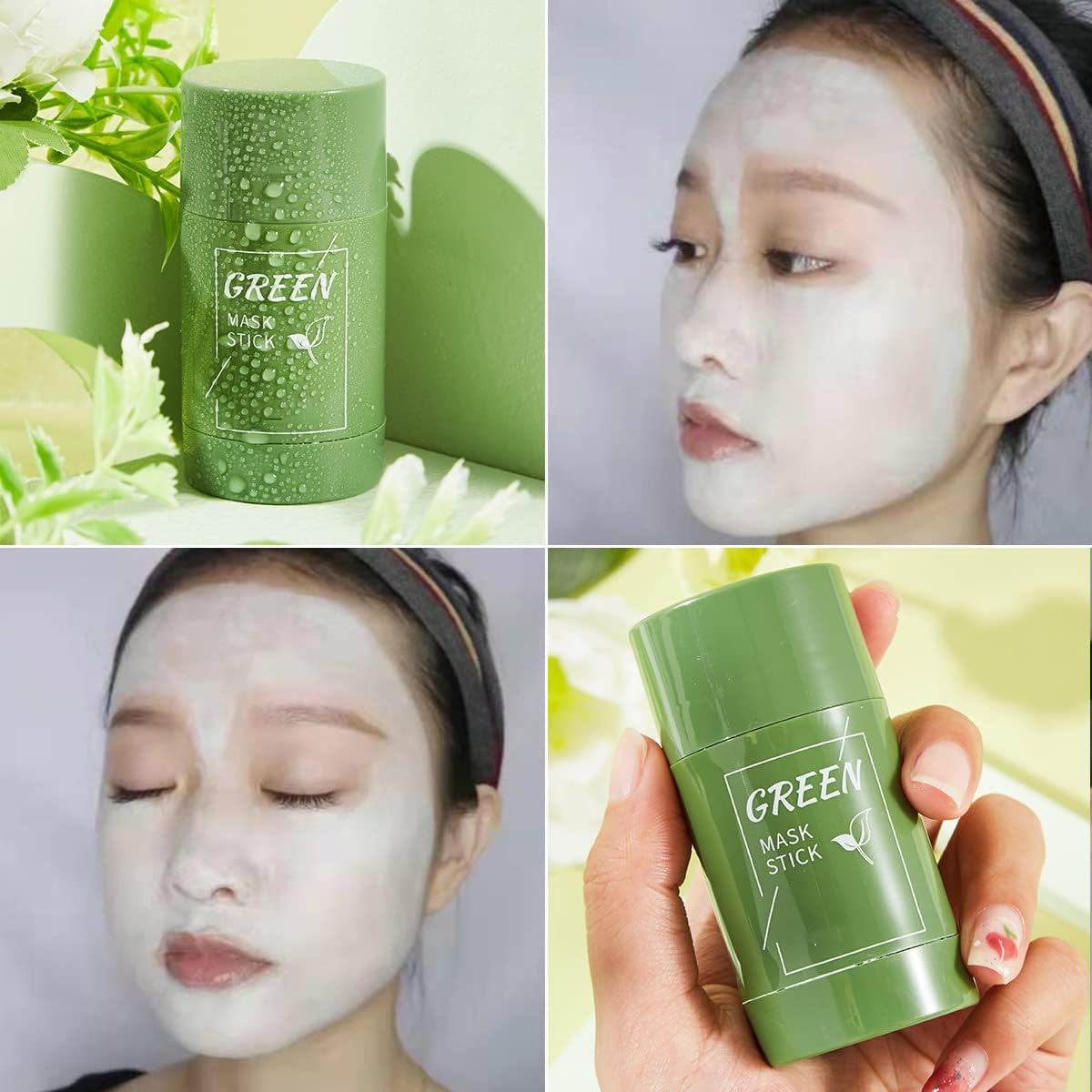 Porcolle Green Tea Mask Stick helps dry skin feel hydrated