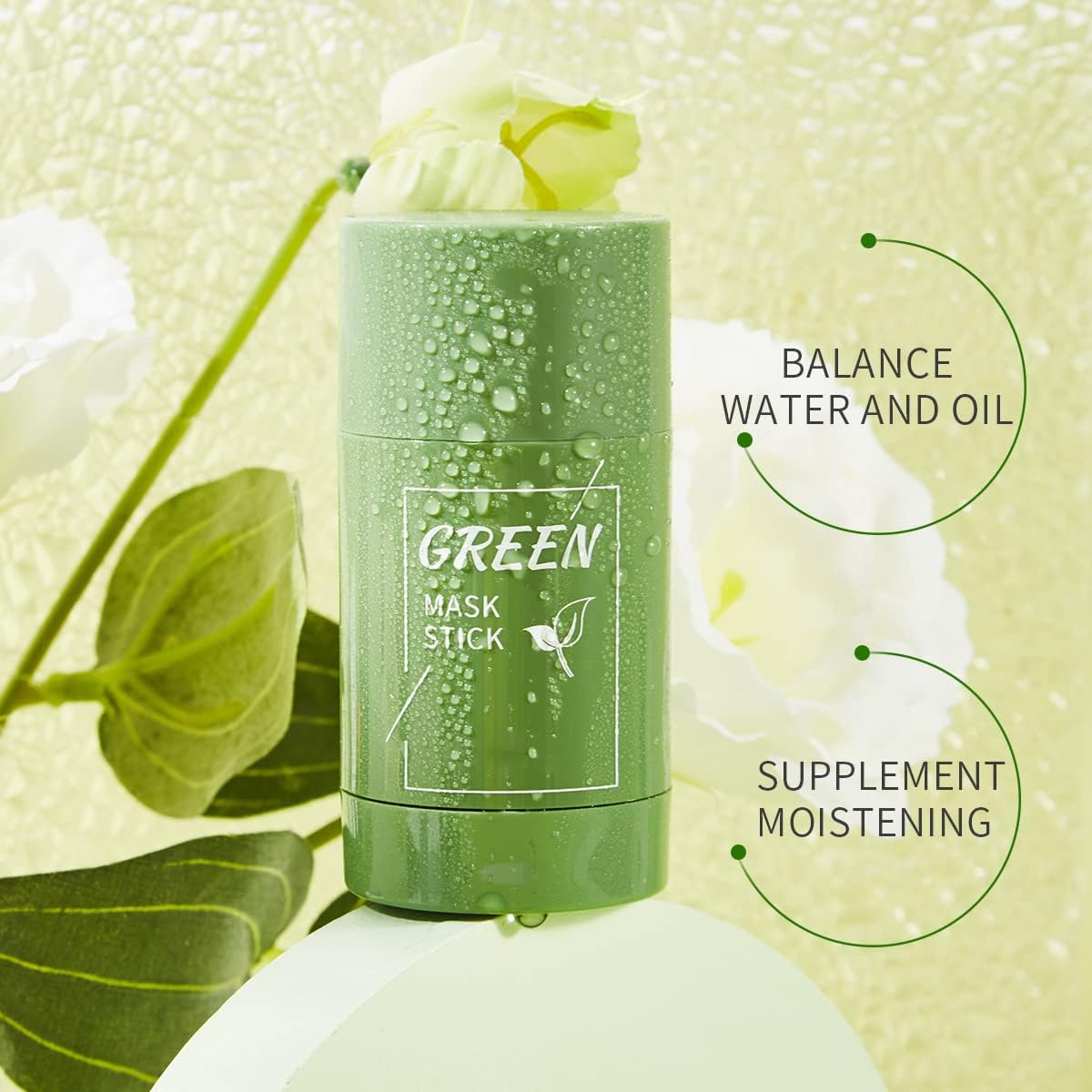 Porcolle Green Tea Mask Stick in a morning skincare routine