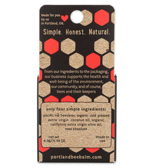 Portland Bee Balm ceras de abeja naturales nutren y protegen los labios.