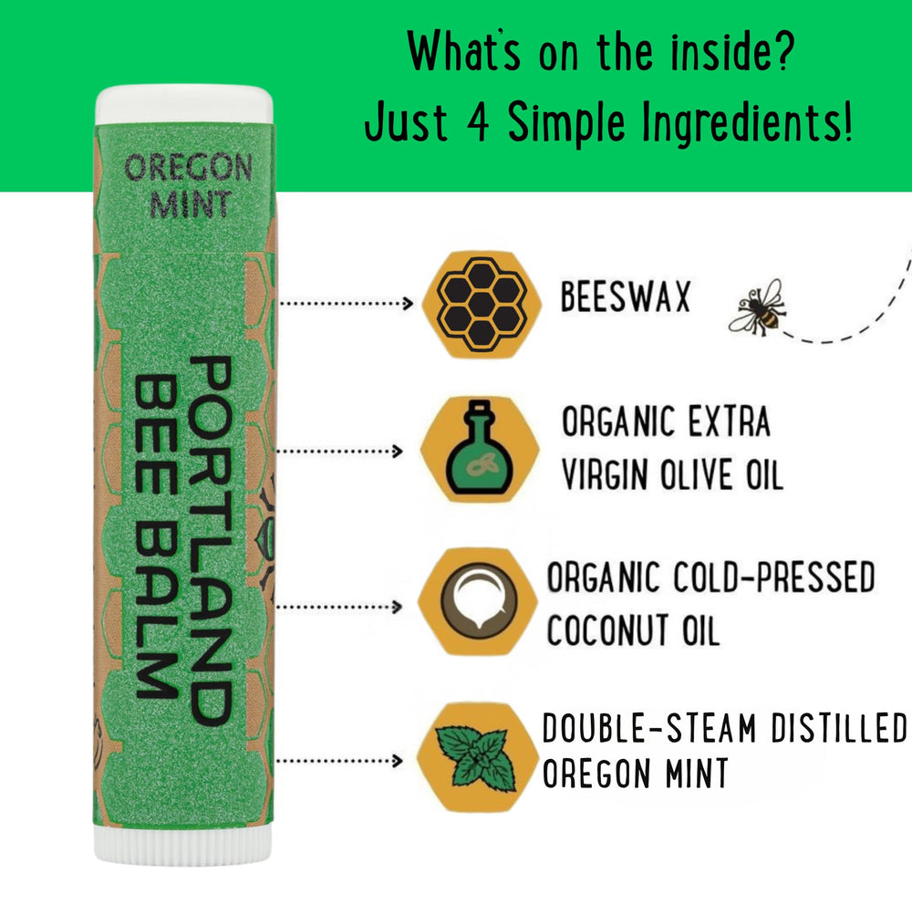 Cera de abejas de Oregon en Portland Bee Balm para cuidado natural.