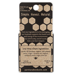 Portland Bee Balm natural ingredients close-up showing pure beeswax-based formula