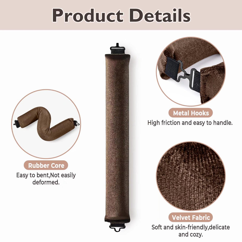 3.9 inch circumference and 11.4 inch length for voluminous curls.