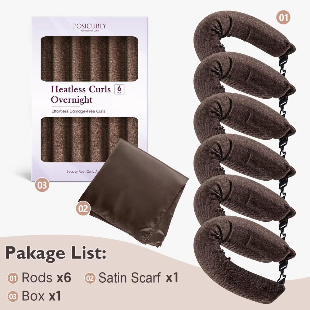 Satin hair scarf included to protect hair while sleeping.