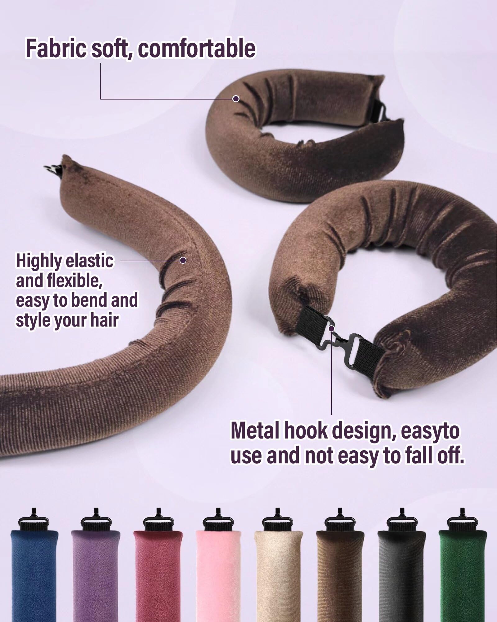 Posicurly soft-touch hair rollers prevent snagging and shape curls gently