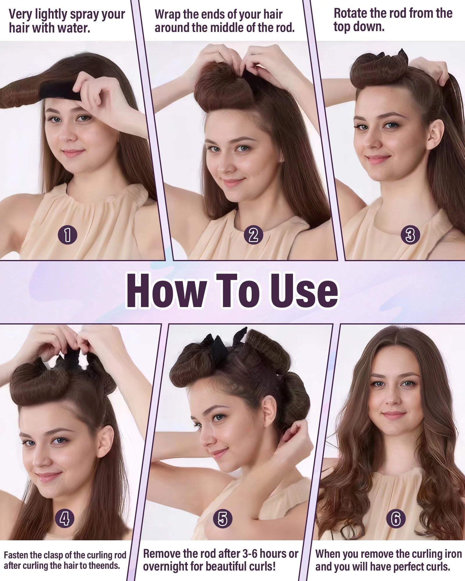 Posicurly velvet-surface curlers lock in lasting shape with plush comfort