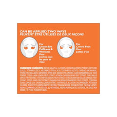 Potent-C eye patches application under-eye area for brightening.