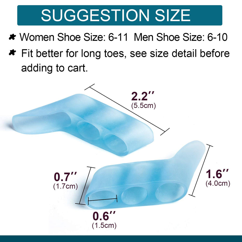 Povihome toe separator between toes creates space for comfortable wear.