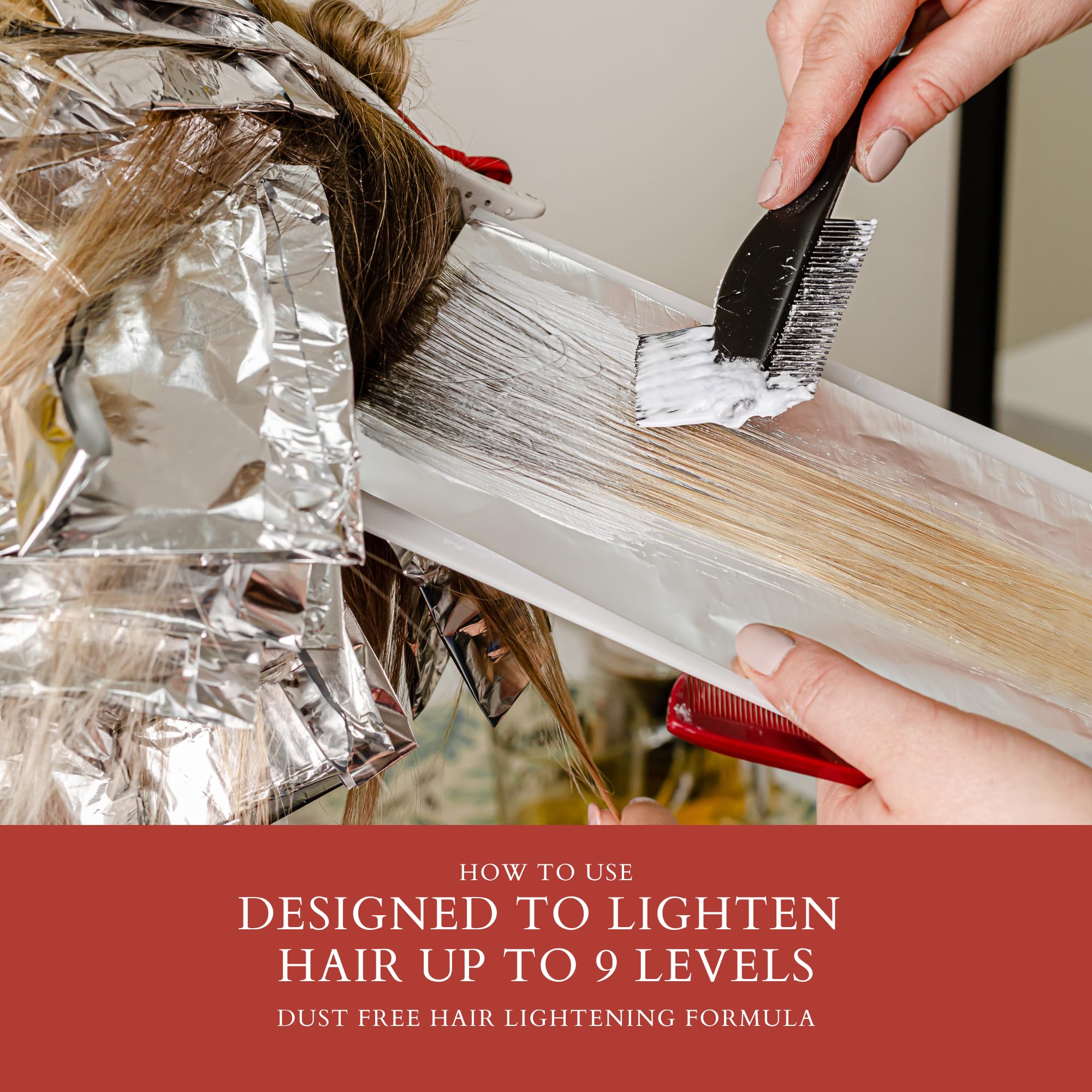 POWERTOOLS 4BOND Premium Hair Bleach Powder protein ingredients highlight quinoa keratin baobab