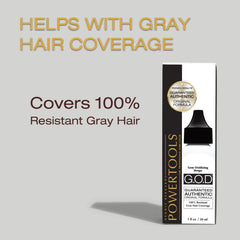 POWERTOOLS Gray Oxidizing Drops labeled back displays usage-friendly instructions