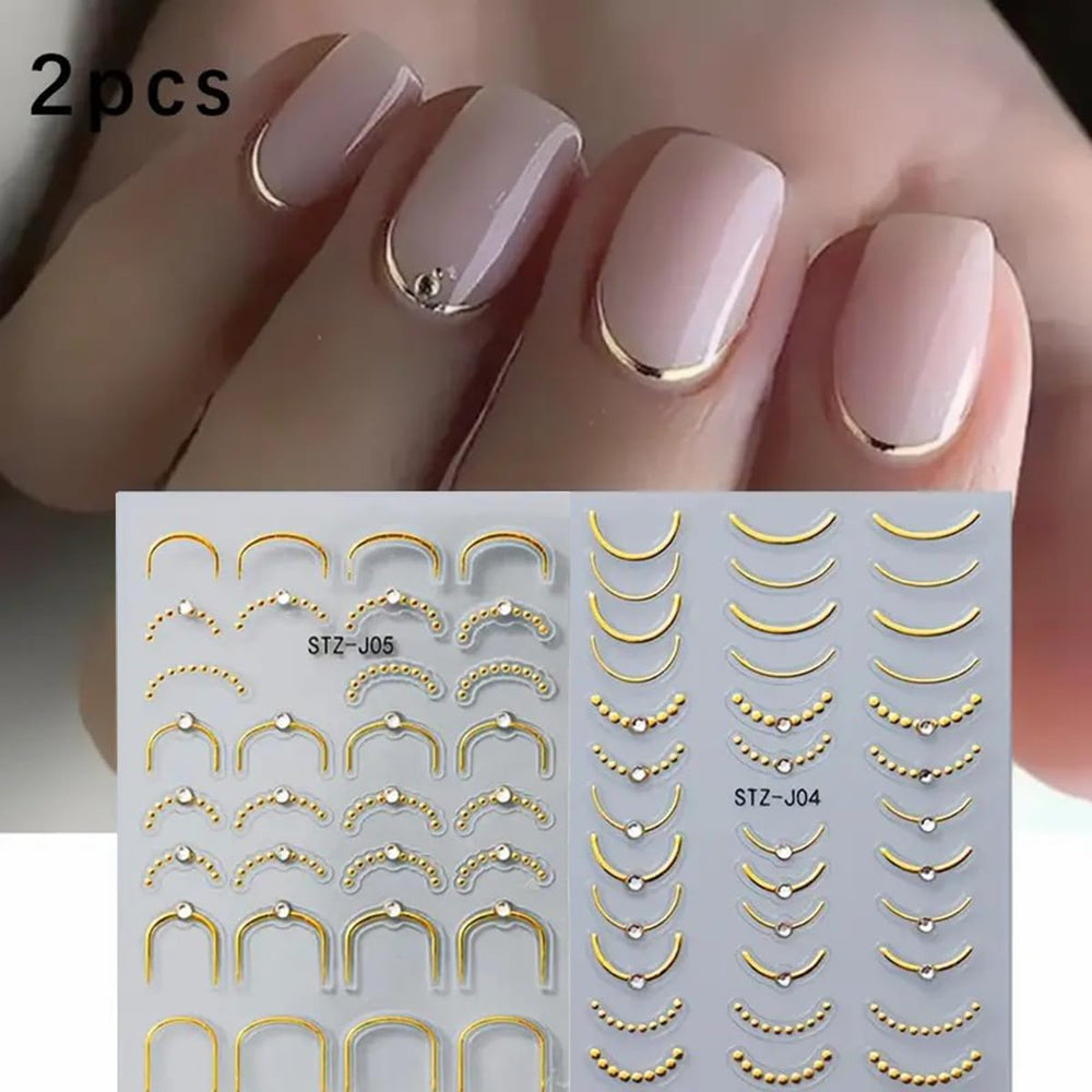 POWPOP Self-adhesive decals offer easy application on natural or artificial nails.
