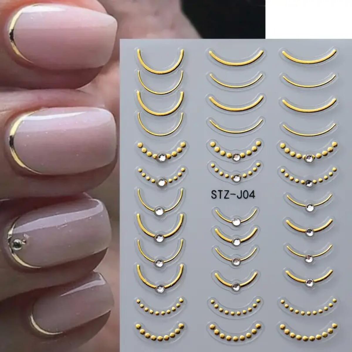 POWPOP French line stripes and bow designs for versatile manicure options.