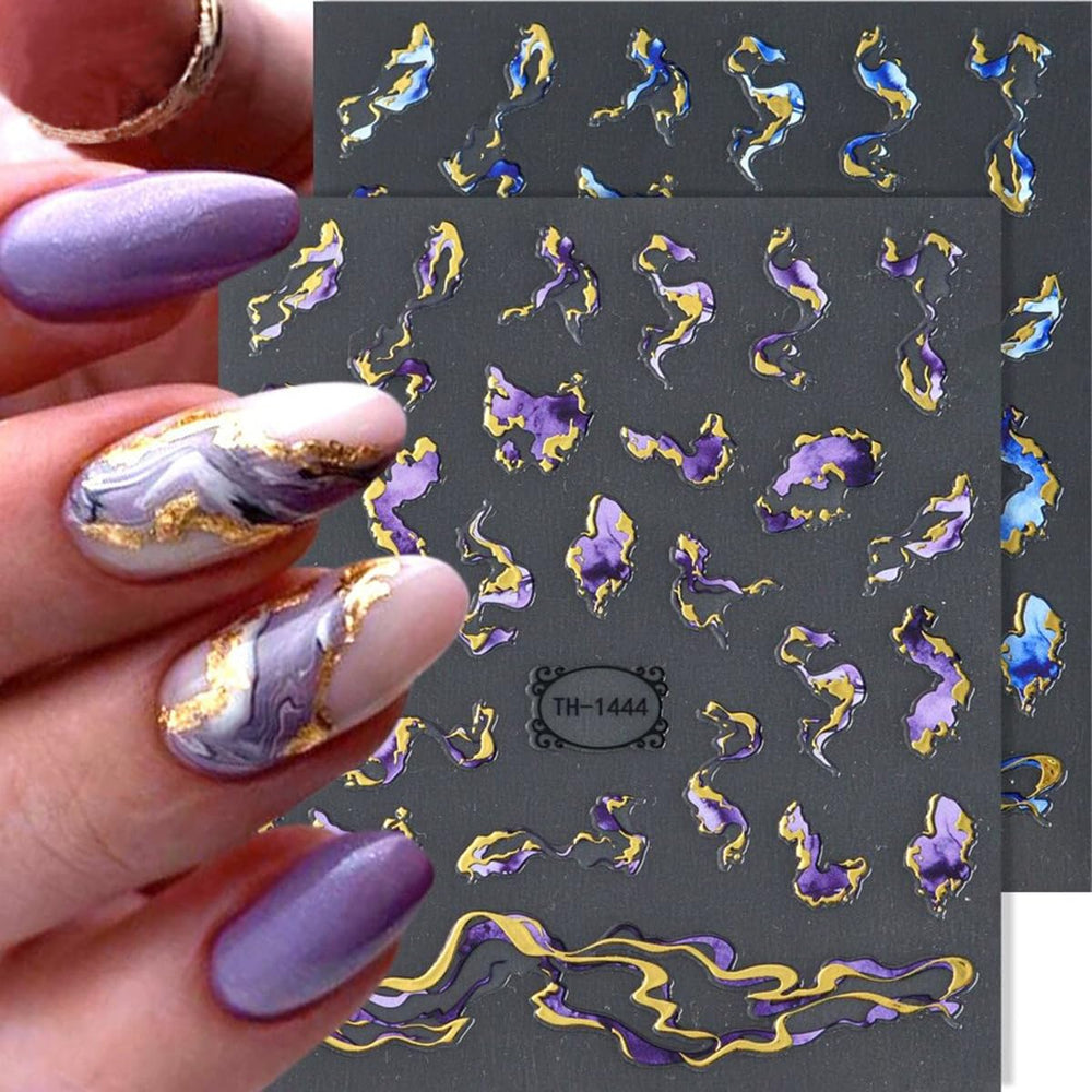 POWPOP compact 6-sheet pack fits salon or home nail art.