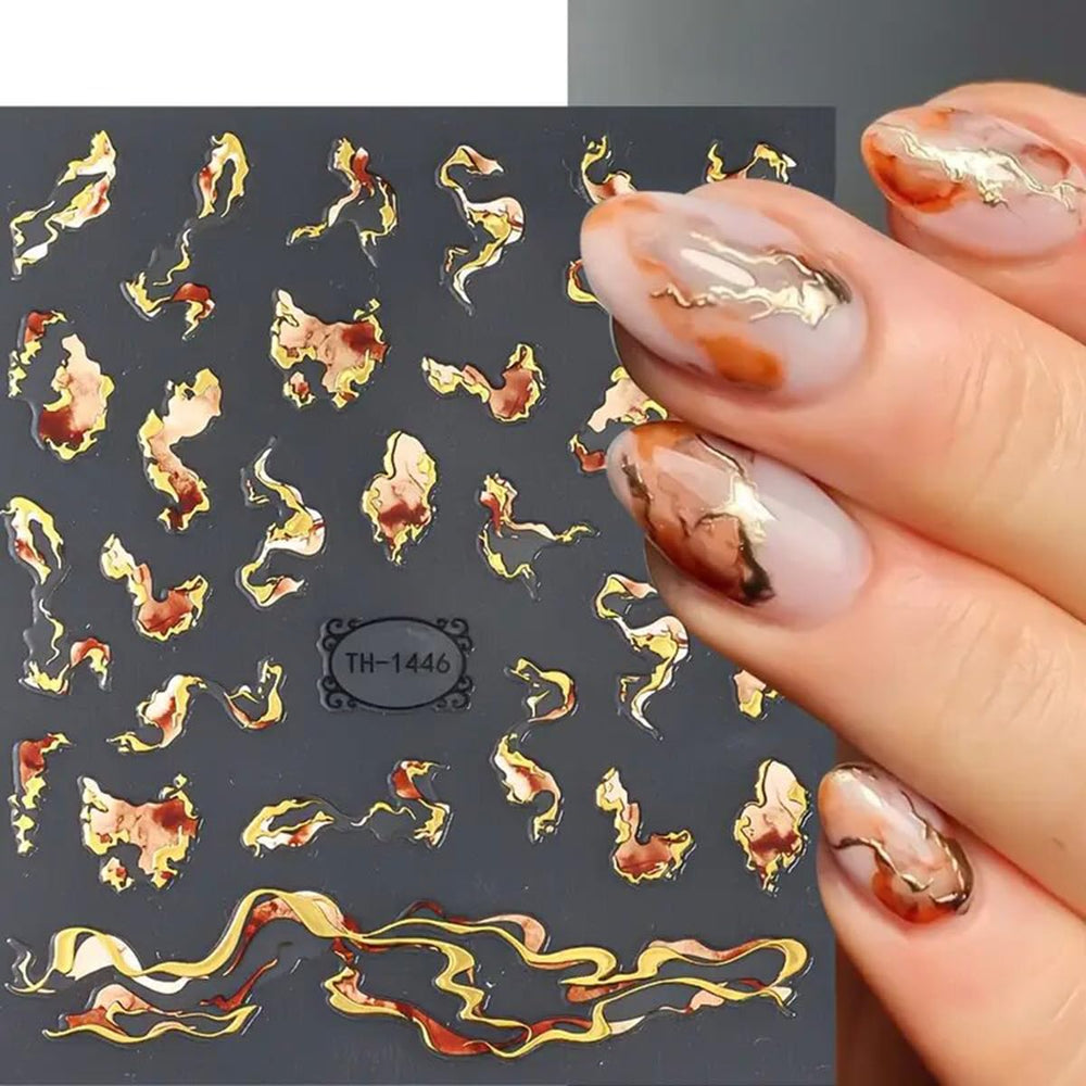 POWPOP dreamcatcher flowers decals ideal for DIY stylish nail art.