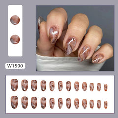 Powpop uñas diseño floral acuarela, toque fresco para primavera.