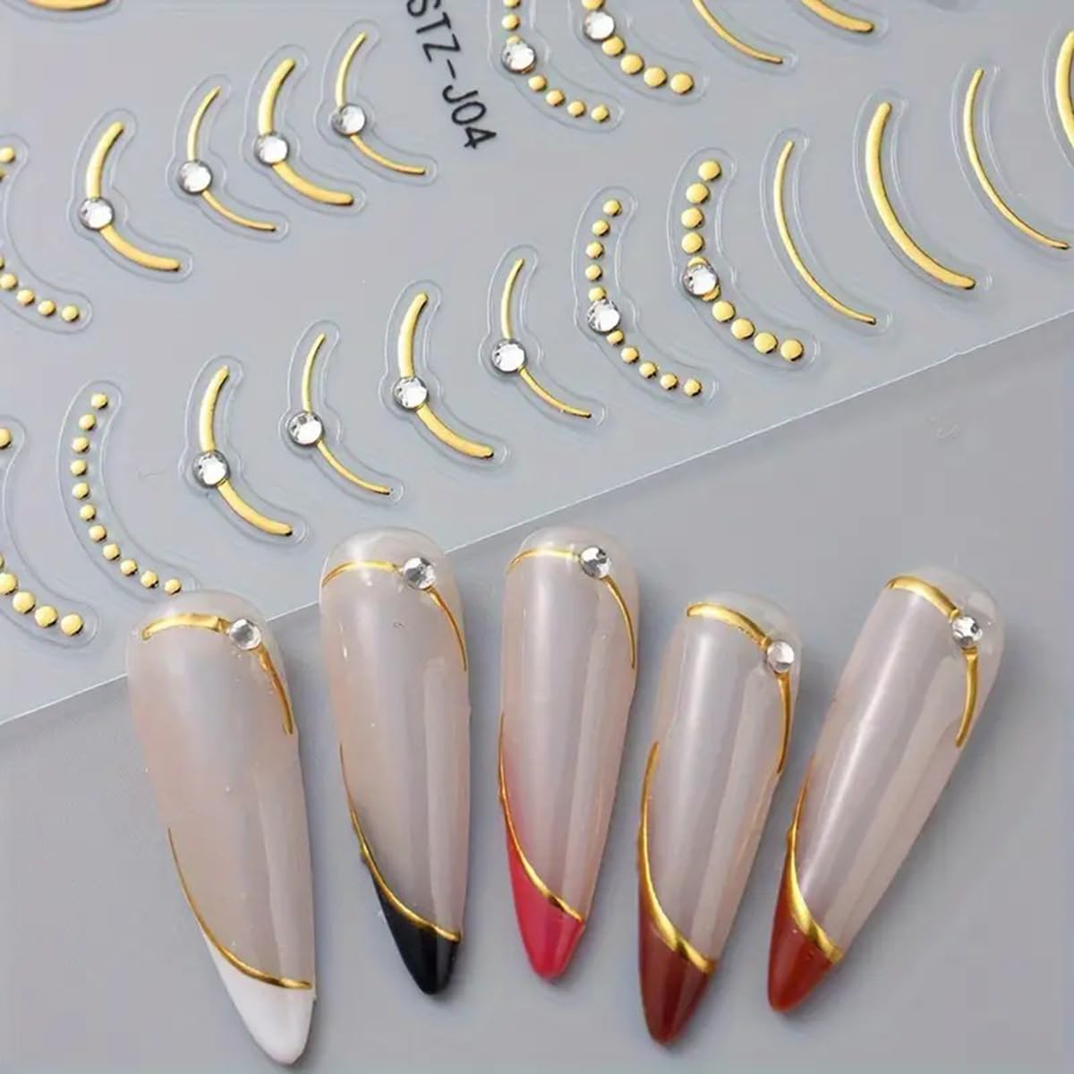 POWPOP Ideal for weddings or Valentine’s Day nail designs.