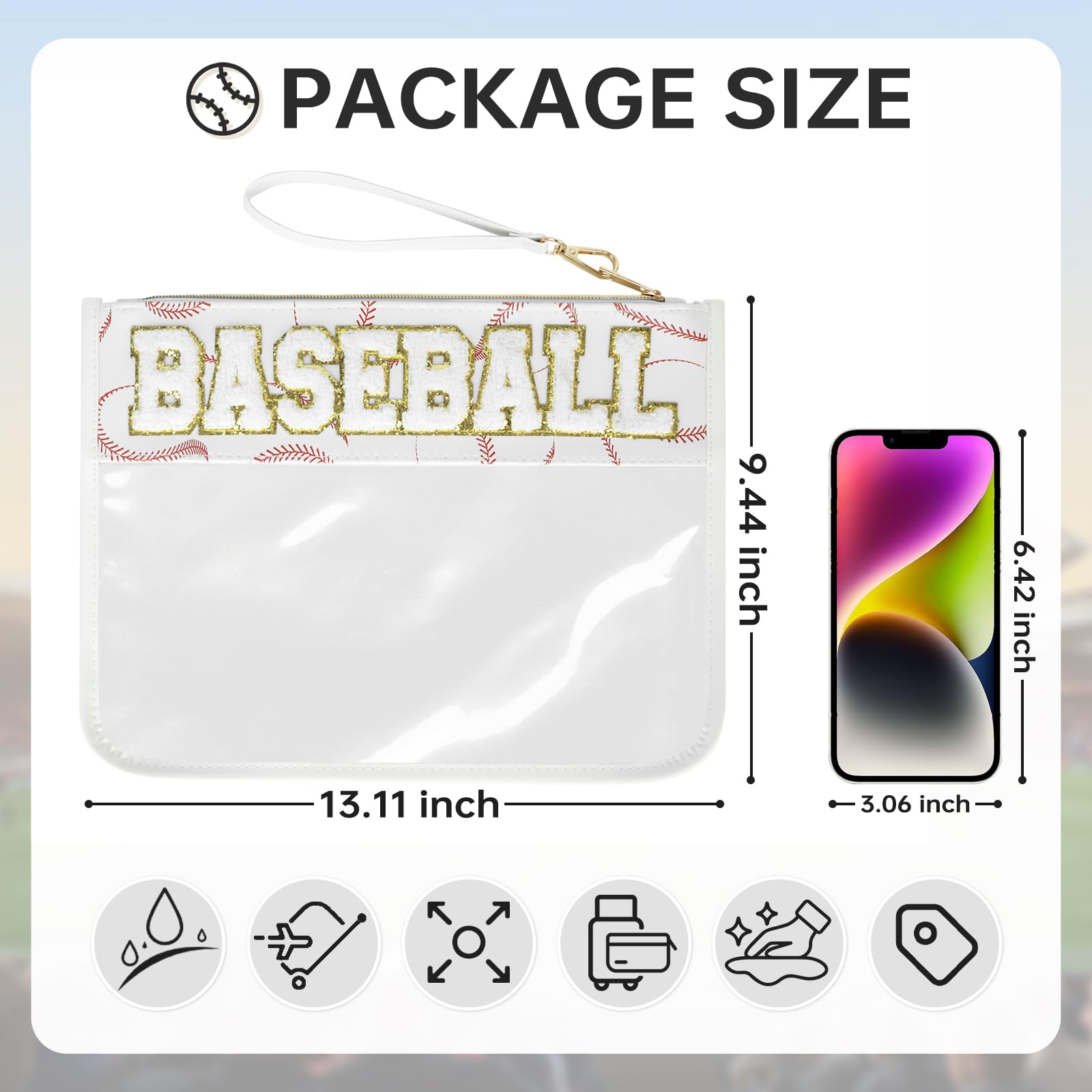 PPeen transparent makeup bag ideal for cosmetics and travel essentials