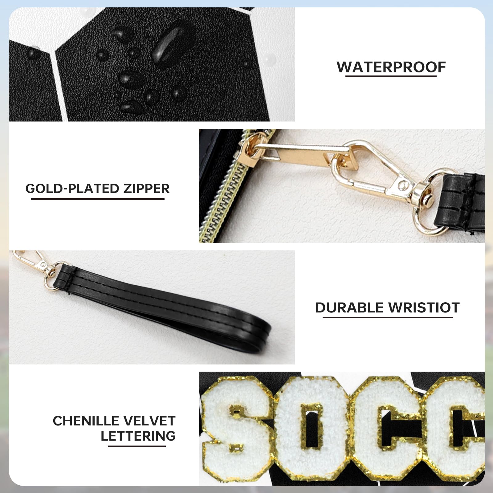 PPeen soccer bag hand strap detail for easy carrying