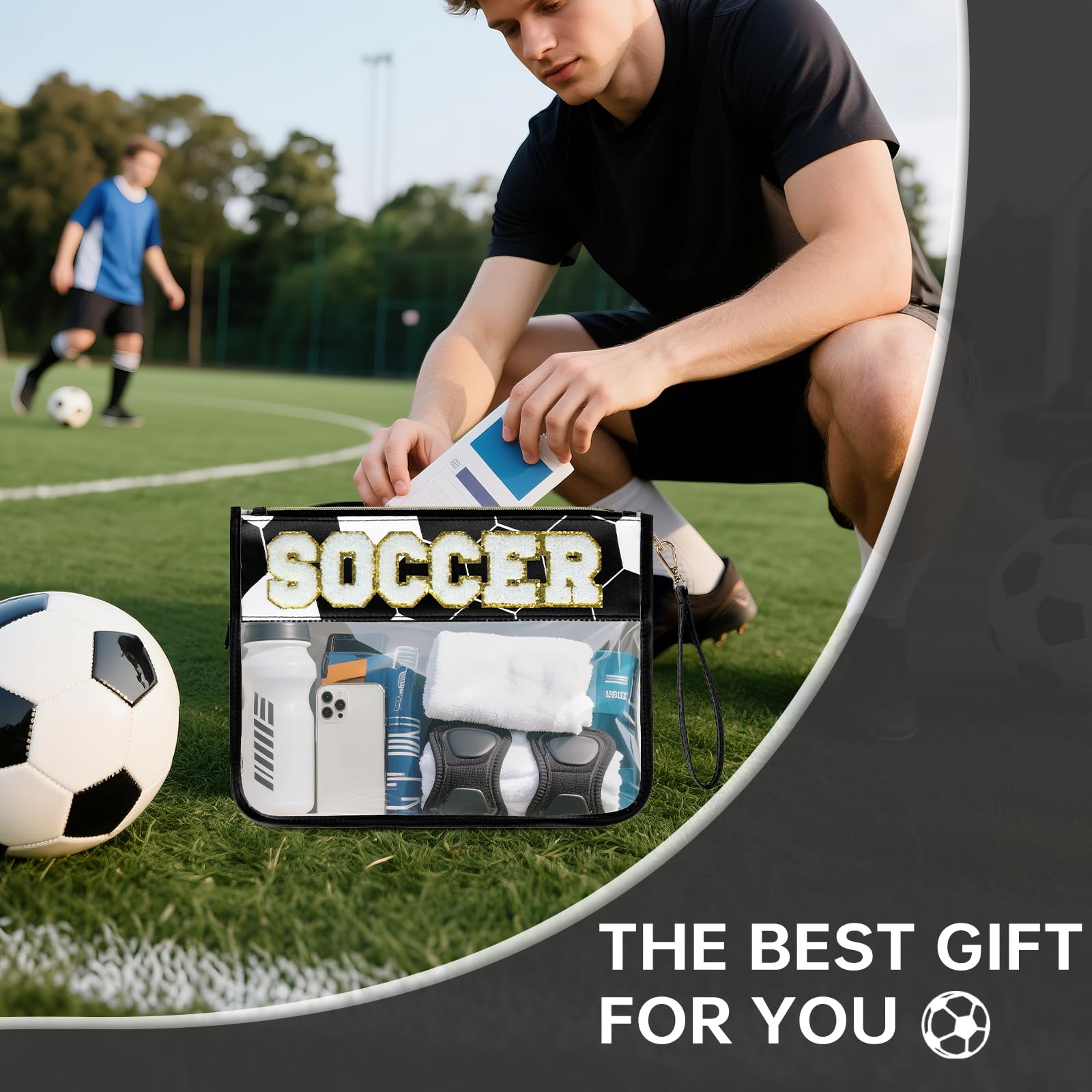 PPeen soccer gift bag in travel settings for sports and camps