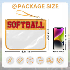 PPeen softball bag transparent compartment helps quick item checks
