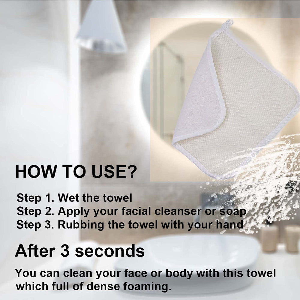 PPHAO BASIC toalla exfoliante para cara y cuerpo, limpieza completa.
