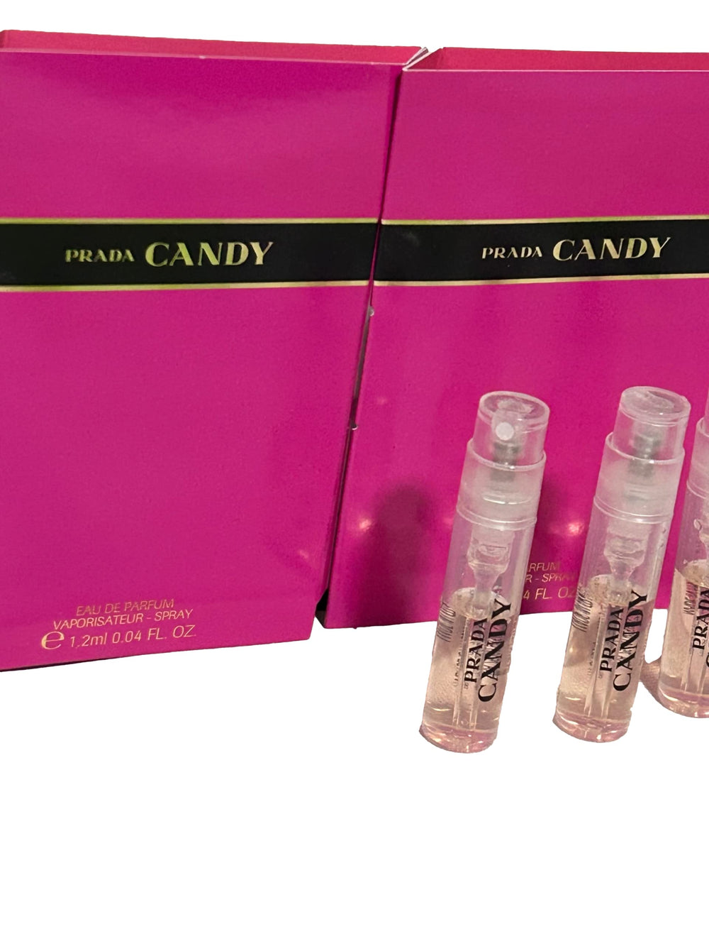 Prada Candy packaging seal, premium presentation highlighting authenticity