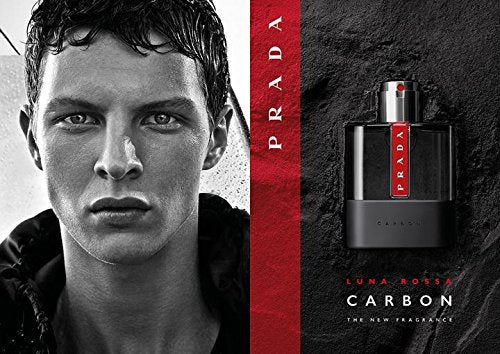 Prada Luna Rossa Carbon bottle cap close-up emphasizing premium design