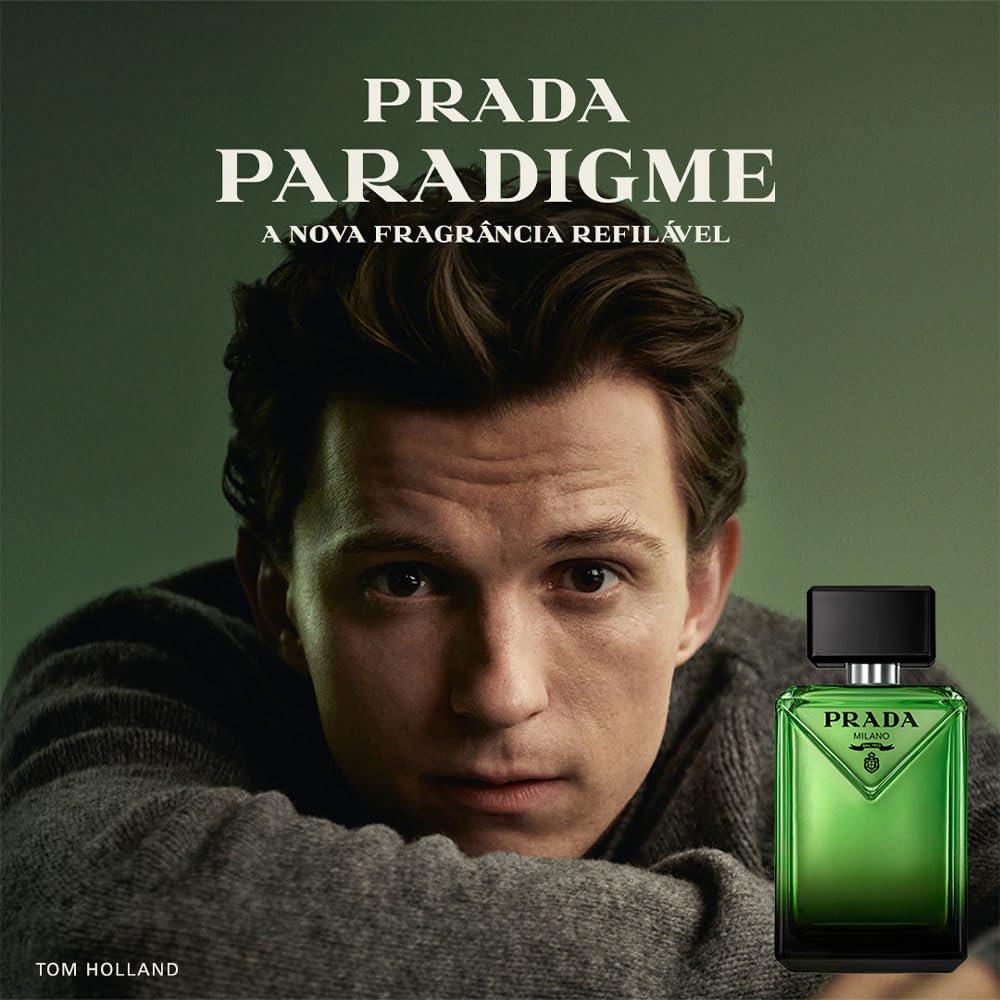 Prada Paradigme cap and nozzle detail shows precise spray control.