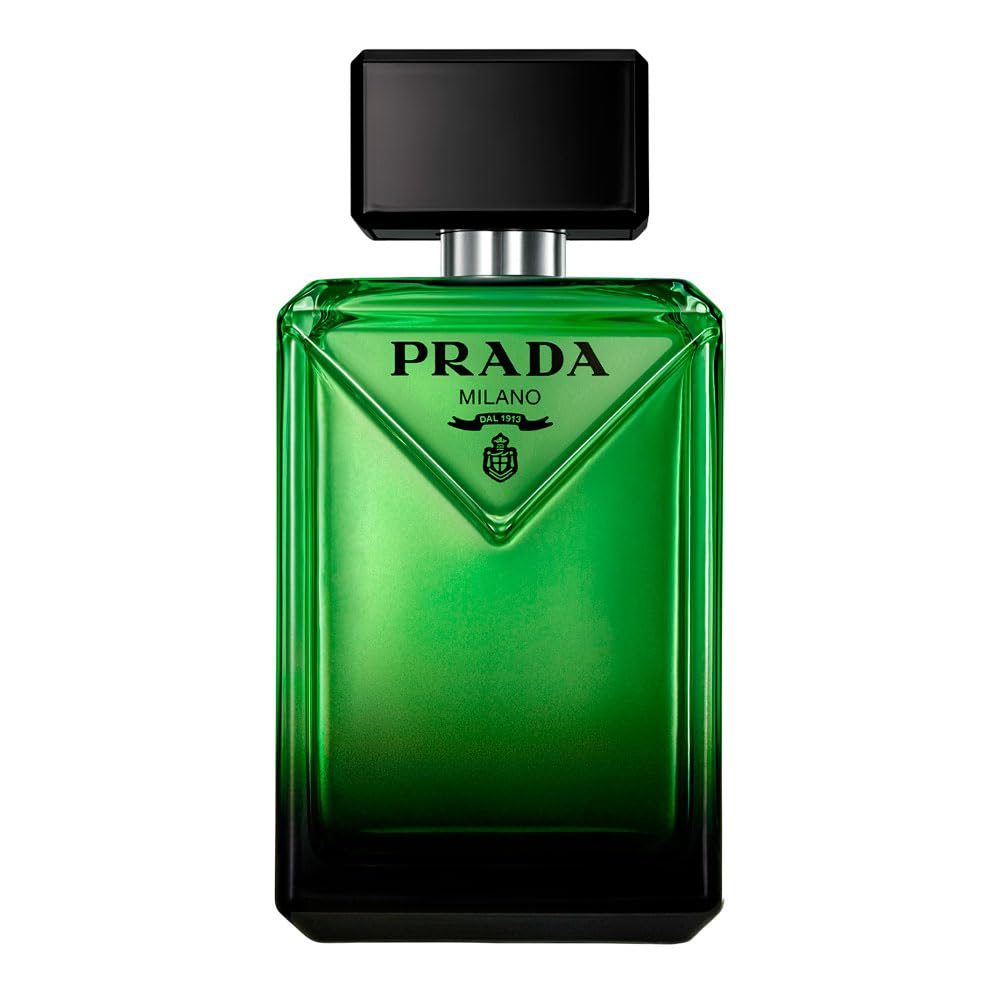 Prada Paradigme bottle front view highlights premium design for everyday confidence.