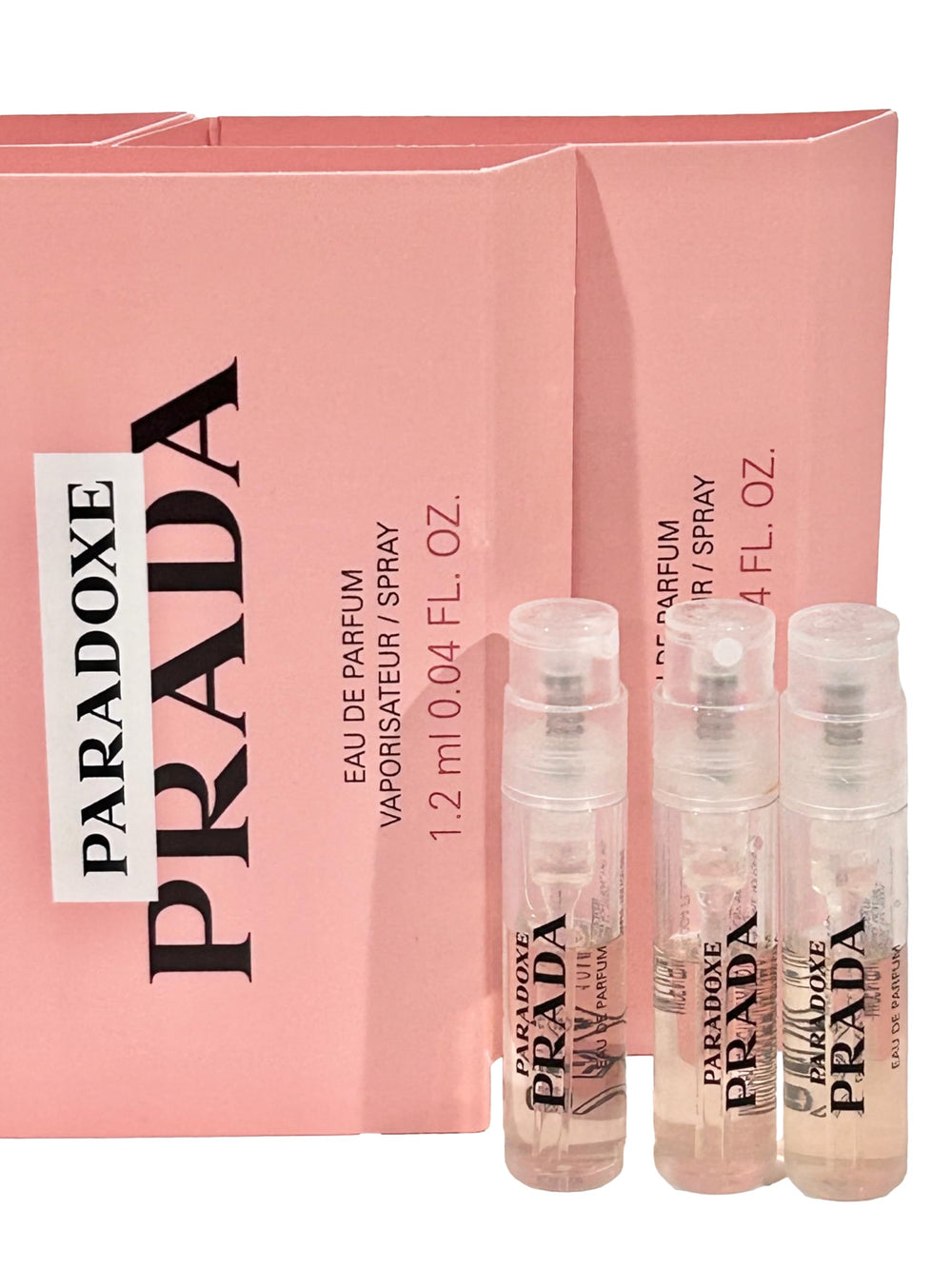 Prada PARADOXE women vial ideal for travel-size fragrance moments.