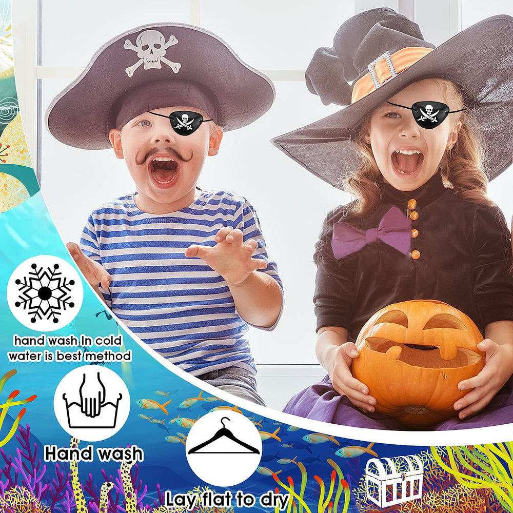 Parche ojo pirata Prasacco para niños, diseño seguro y divertido.