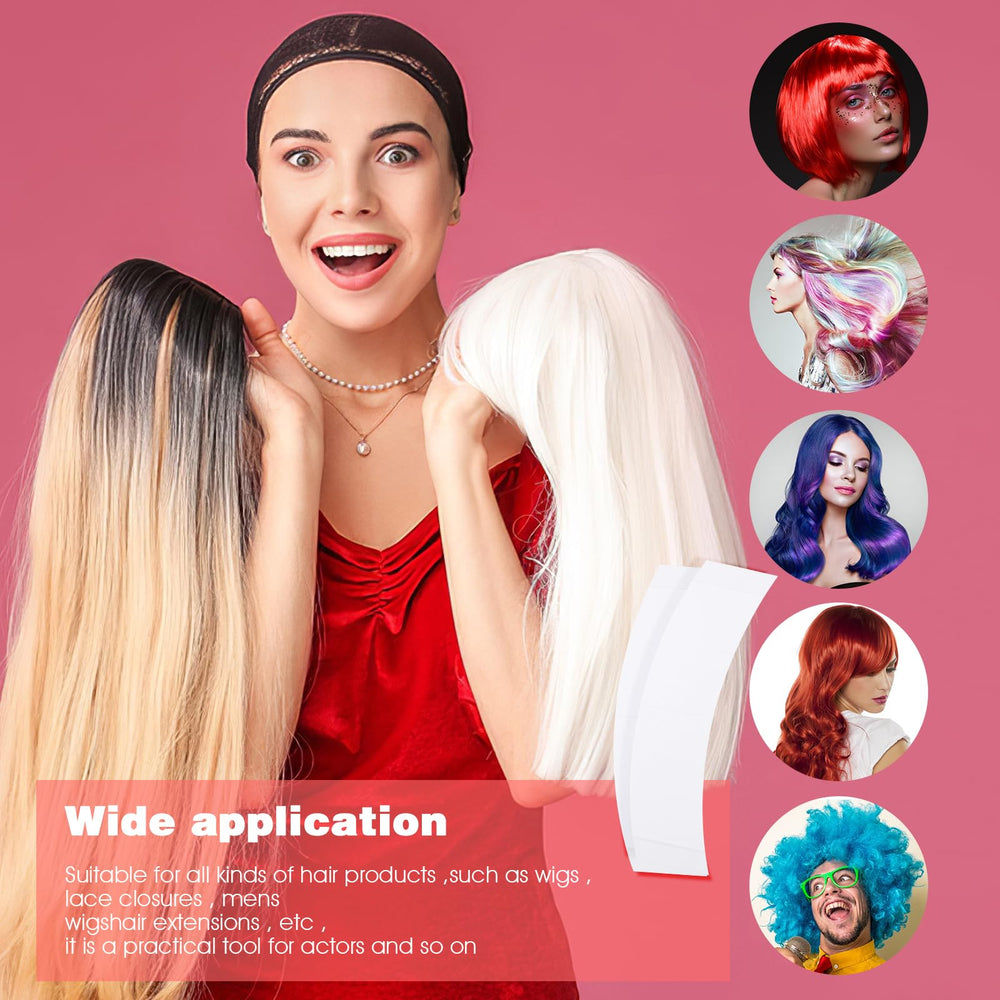 Prasacco wig-tape-9x2cm-size is easy to trim for a precise fit.