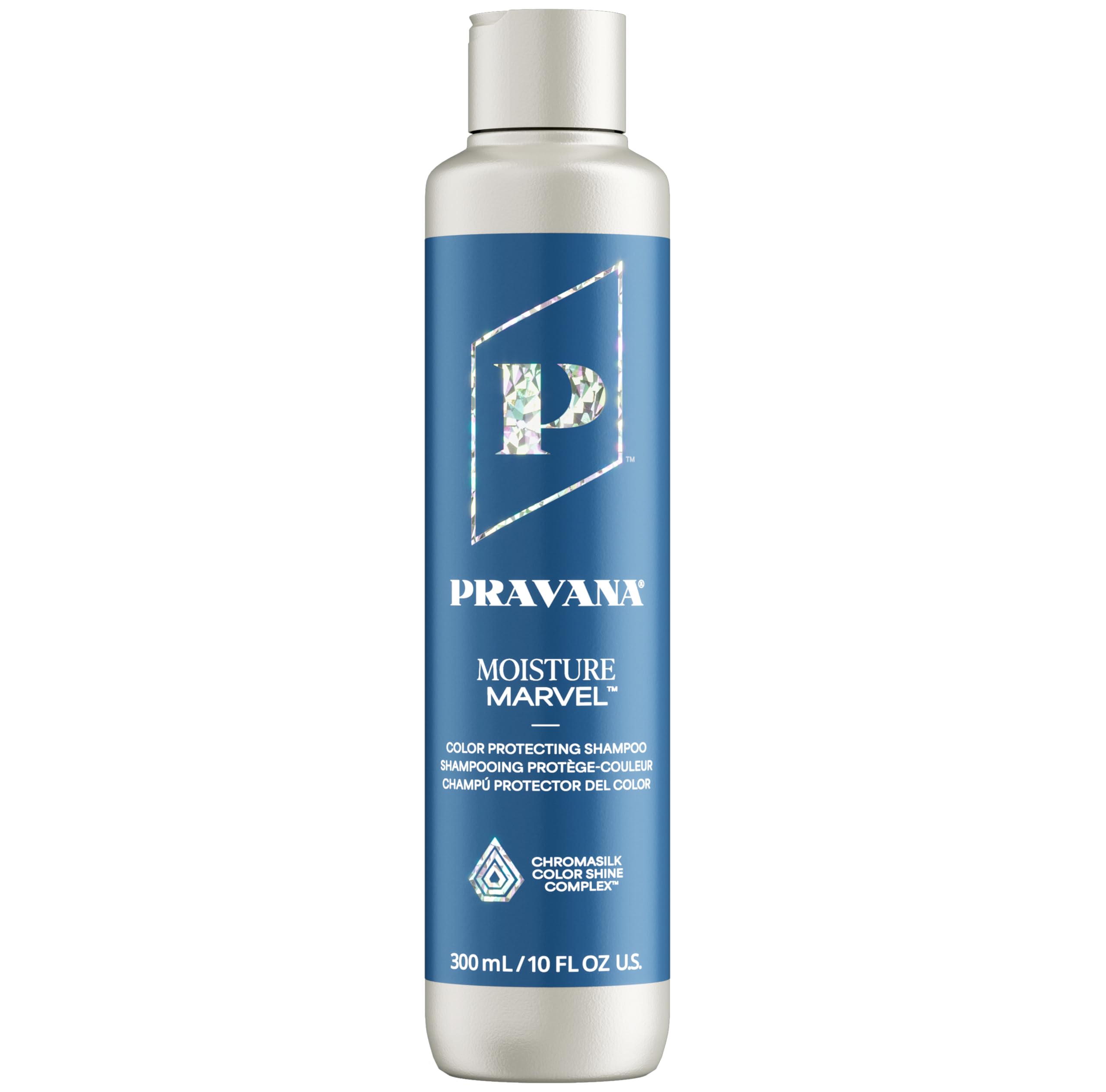 Pravana Champú Hidratante Marvel en envase, ofrece hidratación suave para cabello teñido