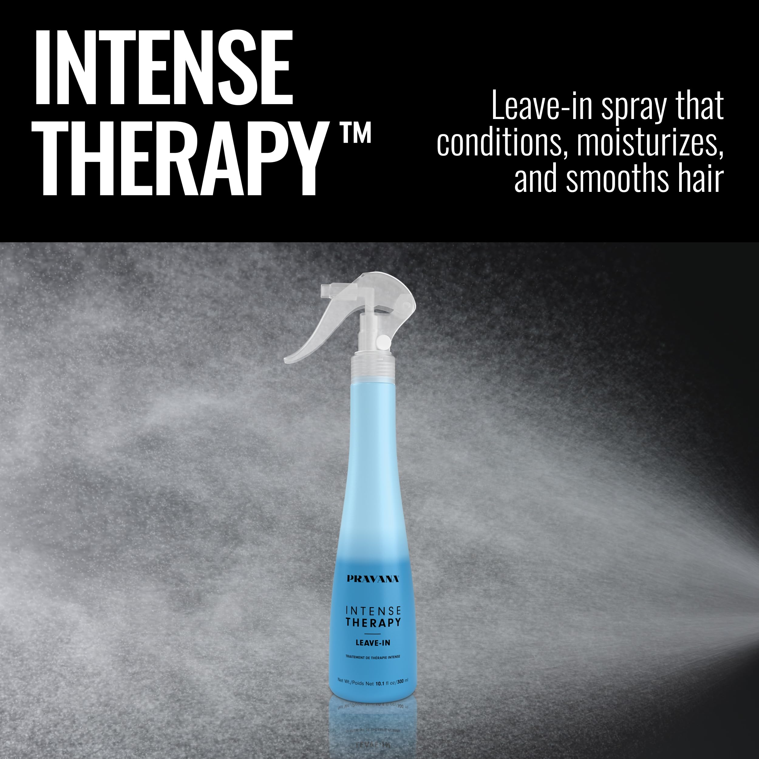 PRAVANA Intense Therapy, apto para todo tipo de cabello, desde rizos hasta liso.