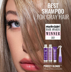 Pravana mascarilla morada para rubios, etiqueta, ayuda a igualar tonalidades y brillos.