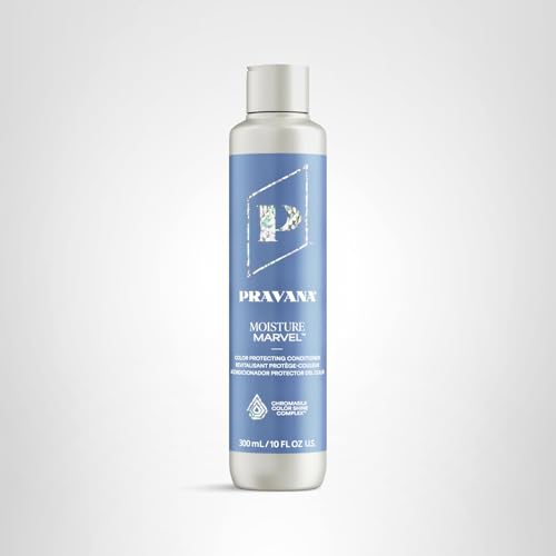Bote reciclado de Pravana Moisture Marvel, opción sostenible para la rutina.