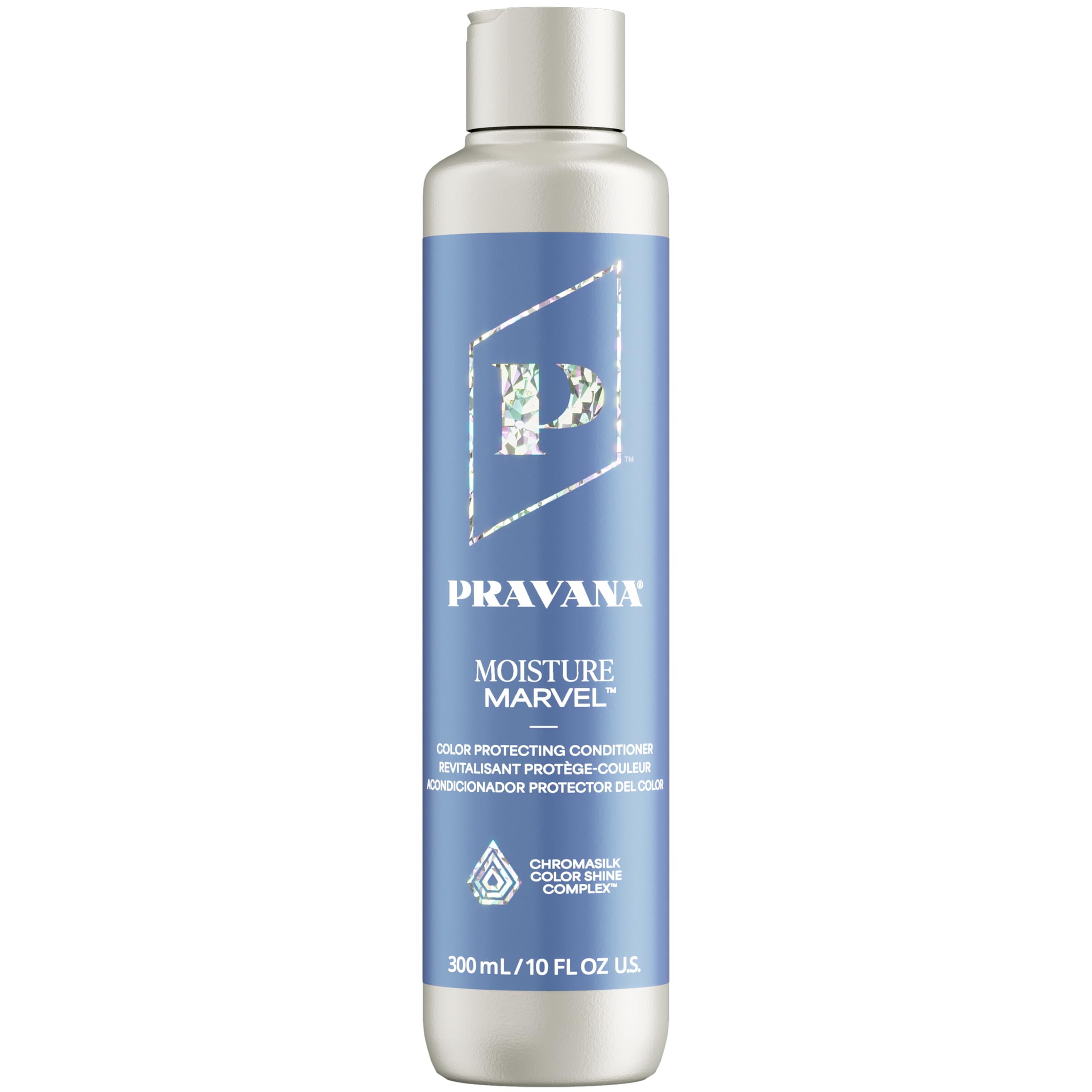 Pravana Moisture Marvel en frasco, hidratación profunda para cabello normal a seco.