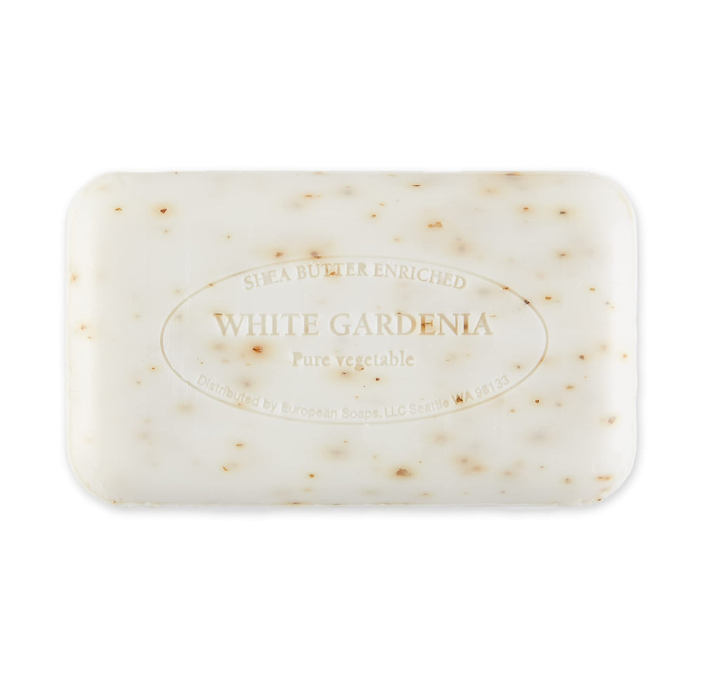 Pre de Provence barra jabón aroma Gardenia Blanca, textura suave para pieles sensibles.