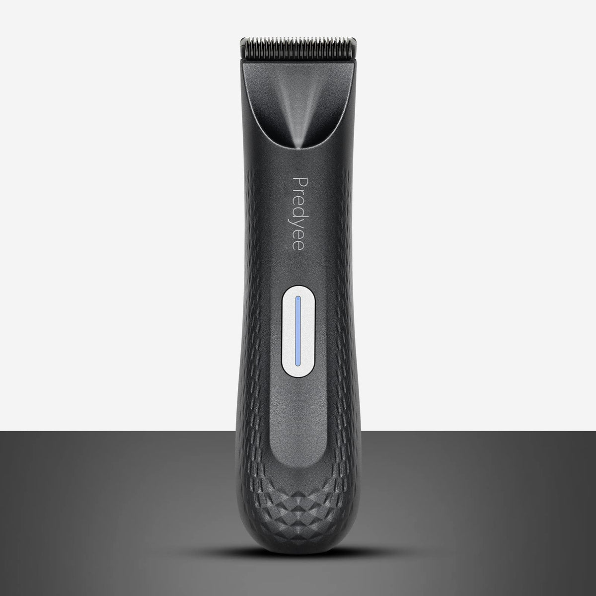 Predyee Manscape Trimmer close-up shows ceramic blade for precise grooming.