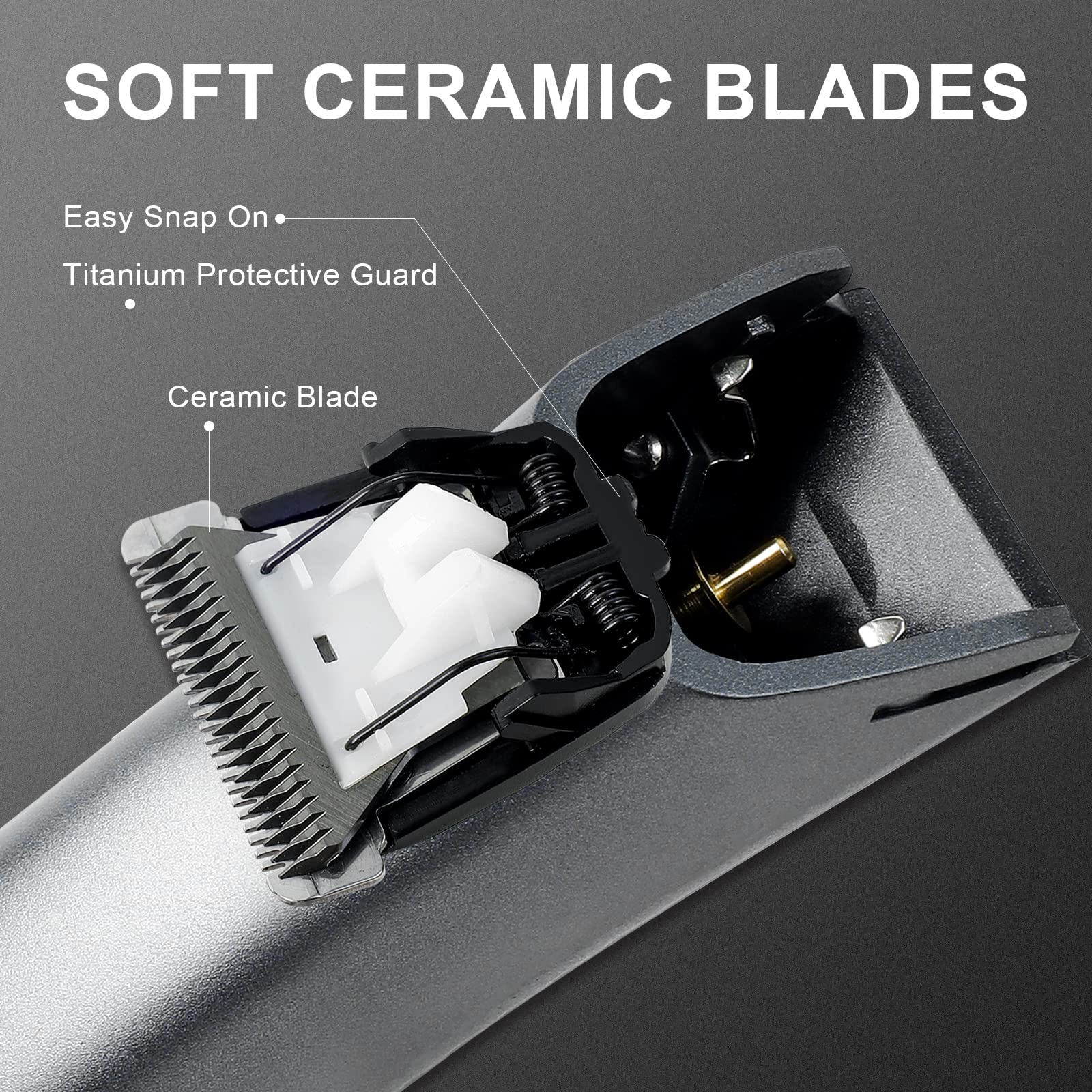 Predyee Manscape Trimmer guards 3mm and 6mm enable customizable trims.